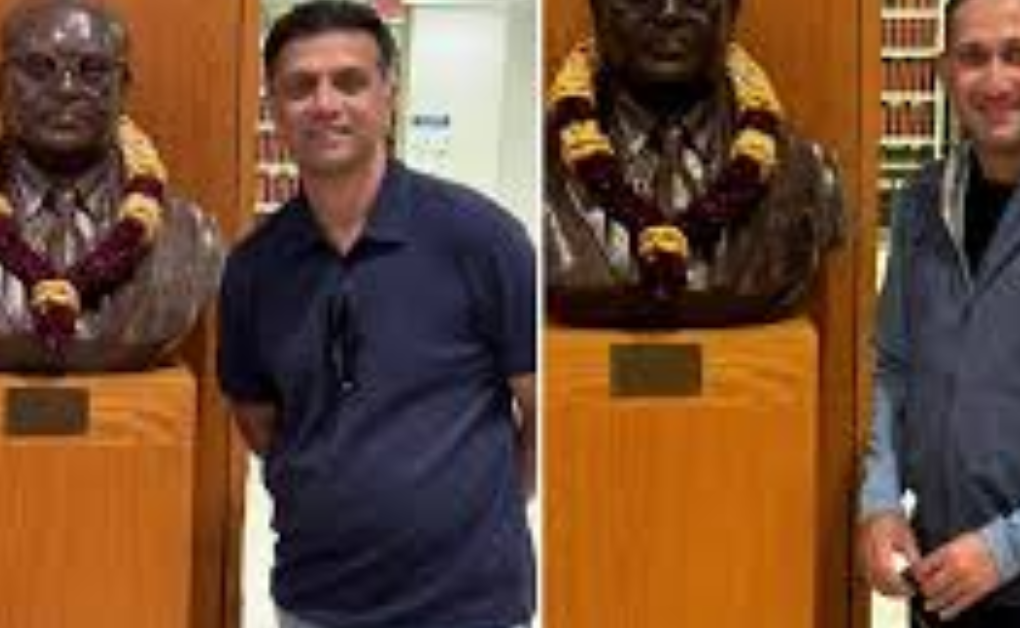 "Rahul Dravid and Ajit Agarkar Pay Tribute to B.R. Ambedkar at Columbia University Amid T20 World Cup Buzz"