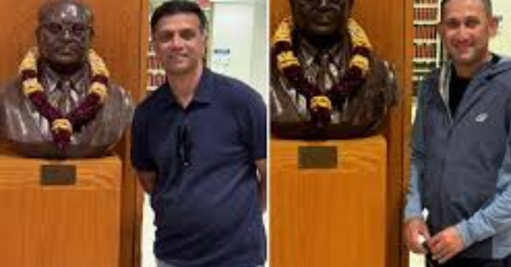 "Rahul Dravid and Ajit Agarkar Pay Tribute to B.R. Ambedkar at Columbia University Amid T20 World Cup Buzz"