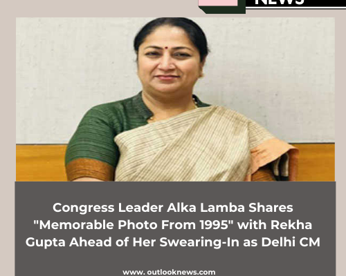 Congress Leader Alka Lamba Shares "Memorable Photo From 1995" with Rekha Gupta Ahead of Her Swearing-In as Delhi CM