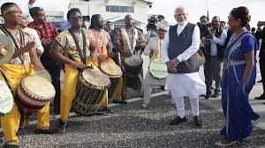 PM Modi Receives Traditional Welcome in Namibia, Plays Tribal Drums: A Historic Visit