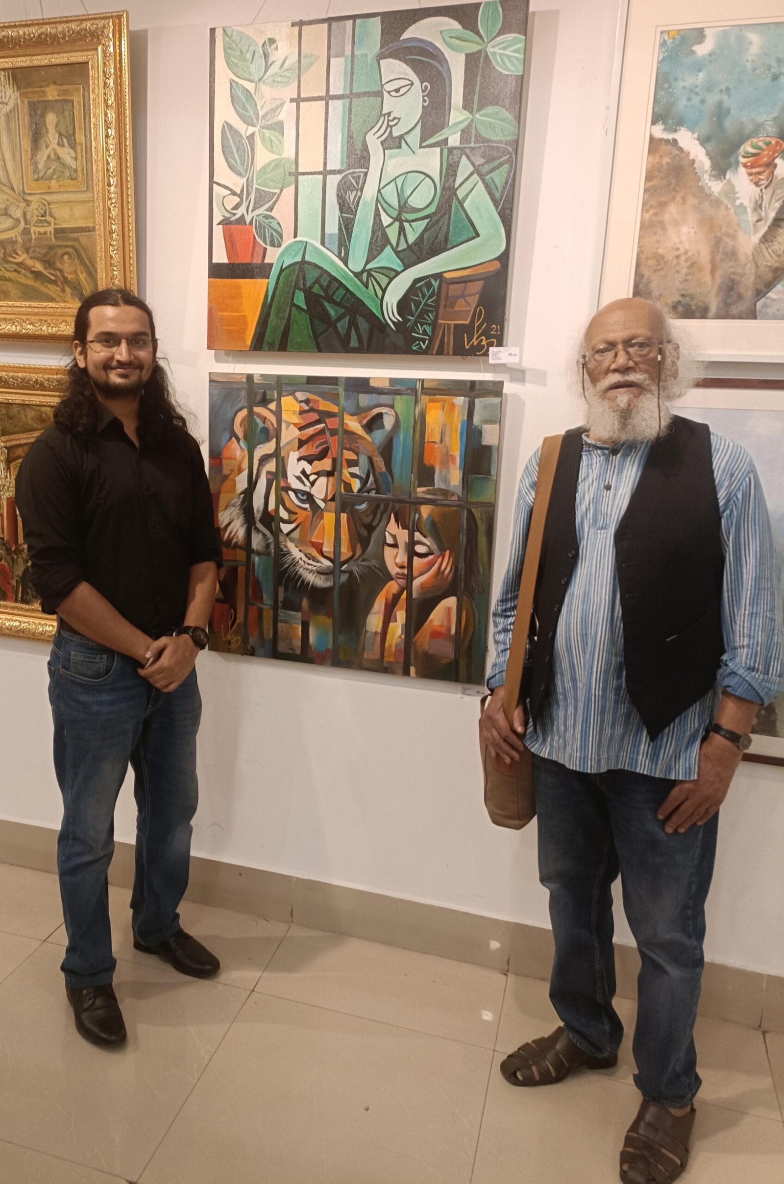 Maestro Jatin Das Backs Protégé Vibhav Kshitiz at 'Unity in Harmony' Art Showcase