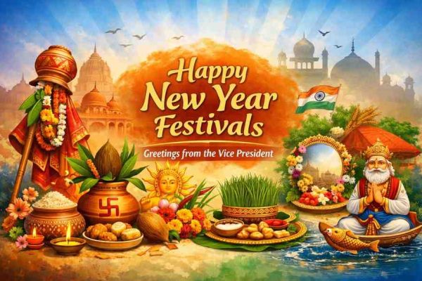 Vice President C. P. Radhakrishnan Greets Citizens on Traditional New Year Festivals Across India