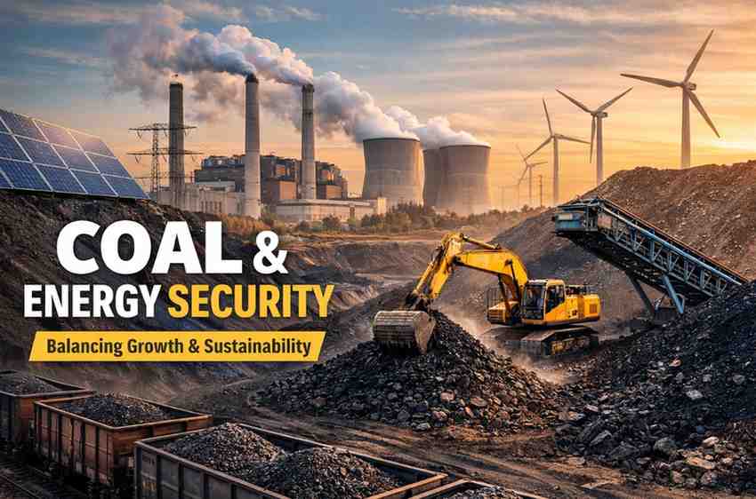 Coal Continues to Anchor India’s Energy Security Amid Renewable Expansion, Says Government