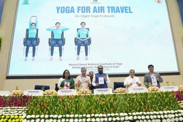 Ayush Ministry Launches 5-Minute In-Flight Yoga Routine to Improve Air Travel Wellness
