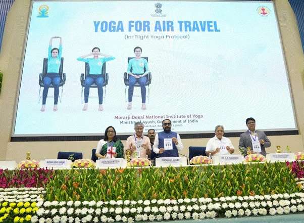 Ayush Ministry Launches 5-Minute In-Flight Yoga Routine to Improve Air Travel Wellness