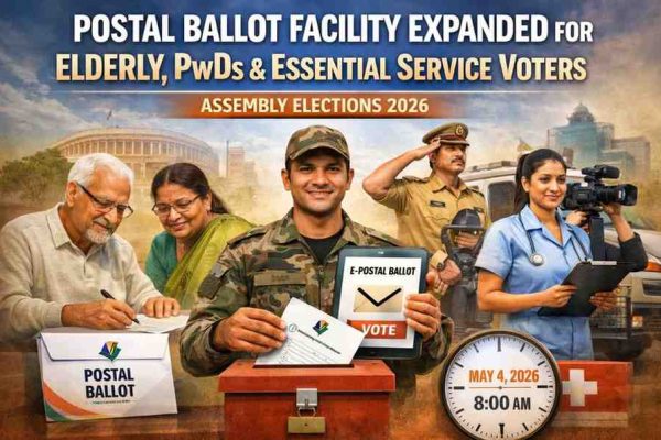 ECI Expands Postal Ballot Facility for Elderly, PwDs and Essential Service Voters in Assembly Elections 2026