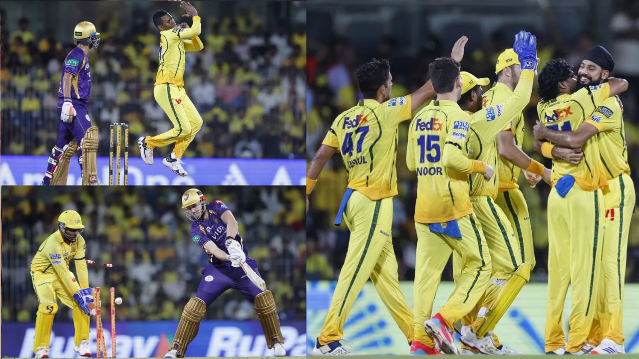 CSK Beat KKR by 32 Runs in IPL 2026 as Spinners Dominate at Chepauk