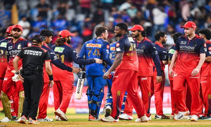 RCB Beat Mumbai Indians by 18 Runs in IPL 2026 Thriller Despite Rutherford’s Fighting 71