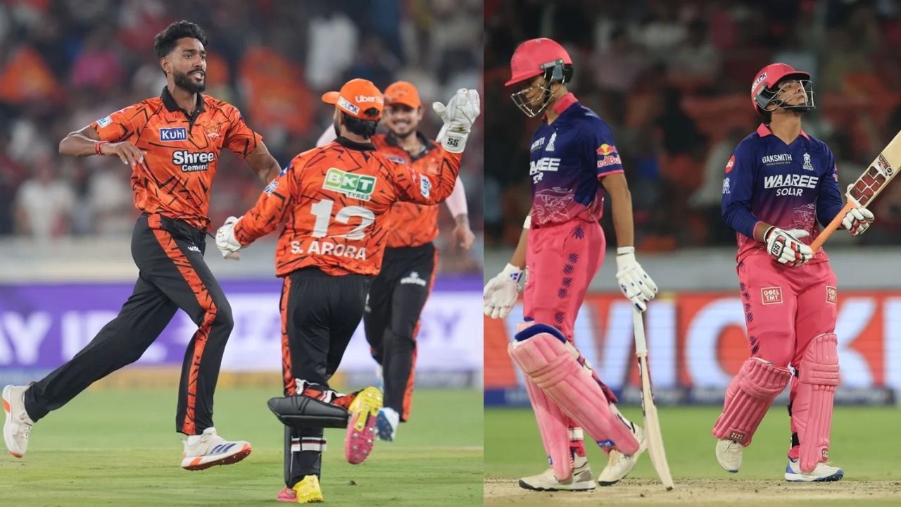 SRH Beat Rajasthan Royals by 57 Runs in IPL 2026 as Debutants Hinge and Saqib Star