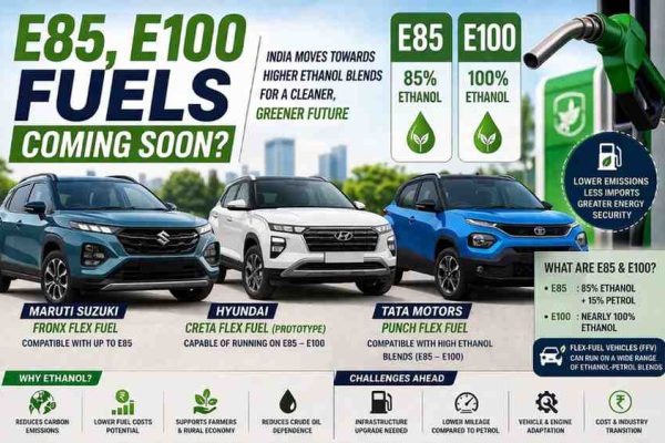 E85, E100 fuels coming soon? Maruti, Hyundai and Tata cars get ready for ethanol shift — full list and what it means