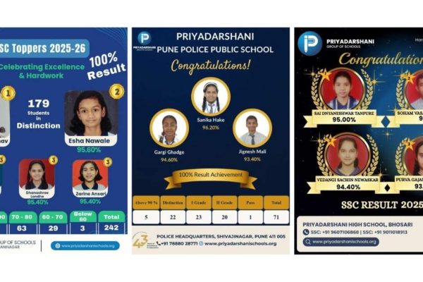 Academic Excellence Continues: Priyadarshani Group of Schools Records Stellar SSC Results