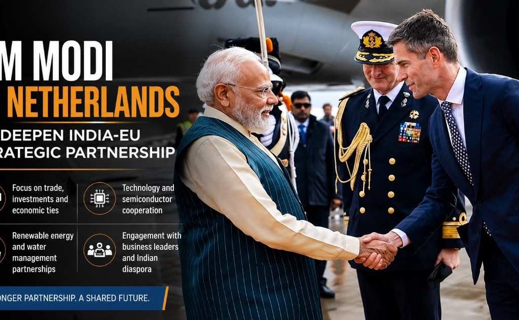 PM Modi Arrives in Netherlands as India Pushes Deeper Strategic Partnership With Europe