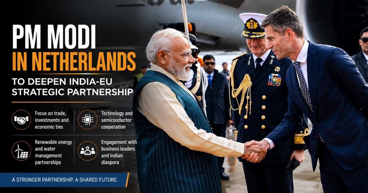 PM Modi Arrives in Netherlands as India Pushes Deeper Strategic Partnership With Europe