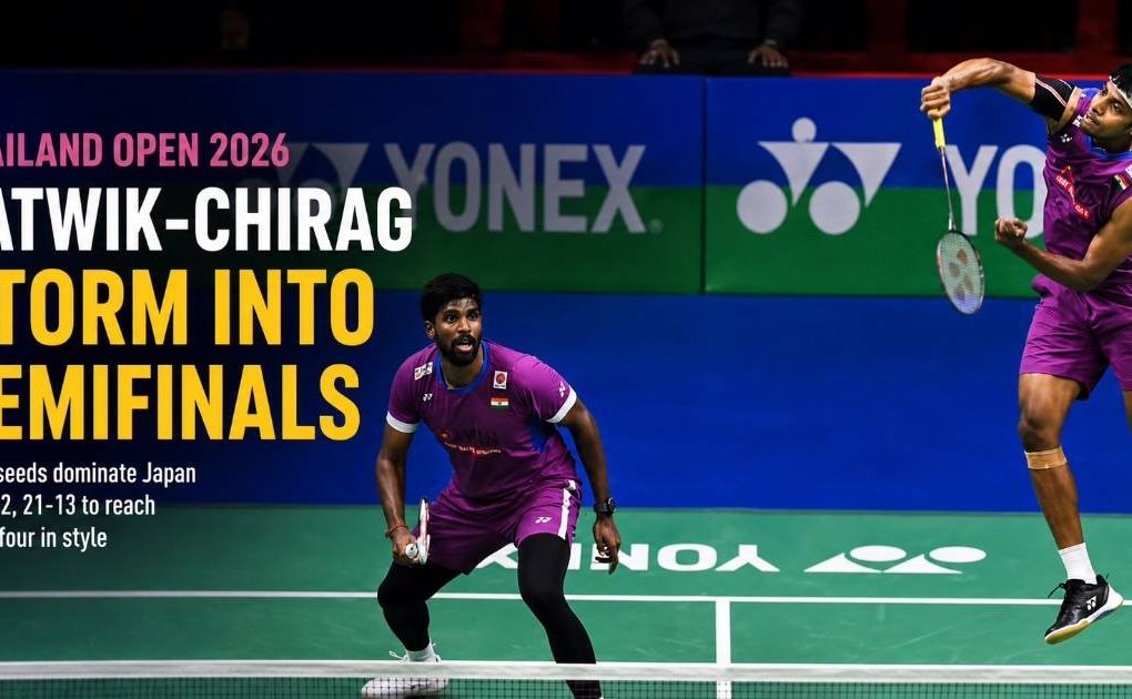 Satwik-Chirag Storm Into Thailand Open Semifinals as Sindhu Bows Out After Hard-Fought Quarterfinal