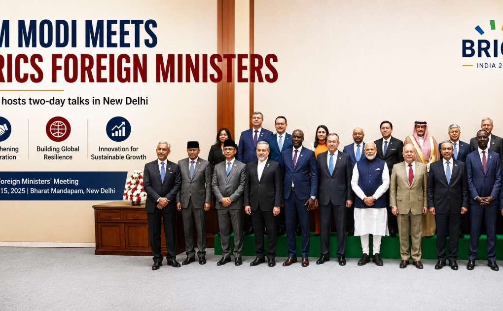 PM Modi Meets BRICS Foreign Ministers as India Hosts Strategic Talks in New Delhi