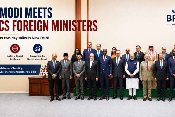 PM Modi Meets BRICS Foreign Ministers as India Hosts Strategic Talks in New Delhi