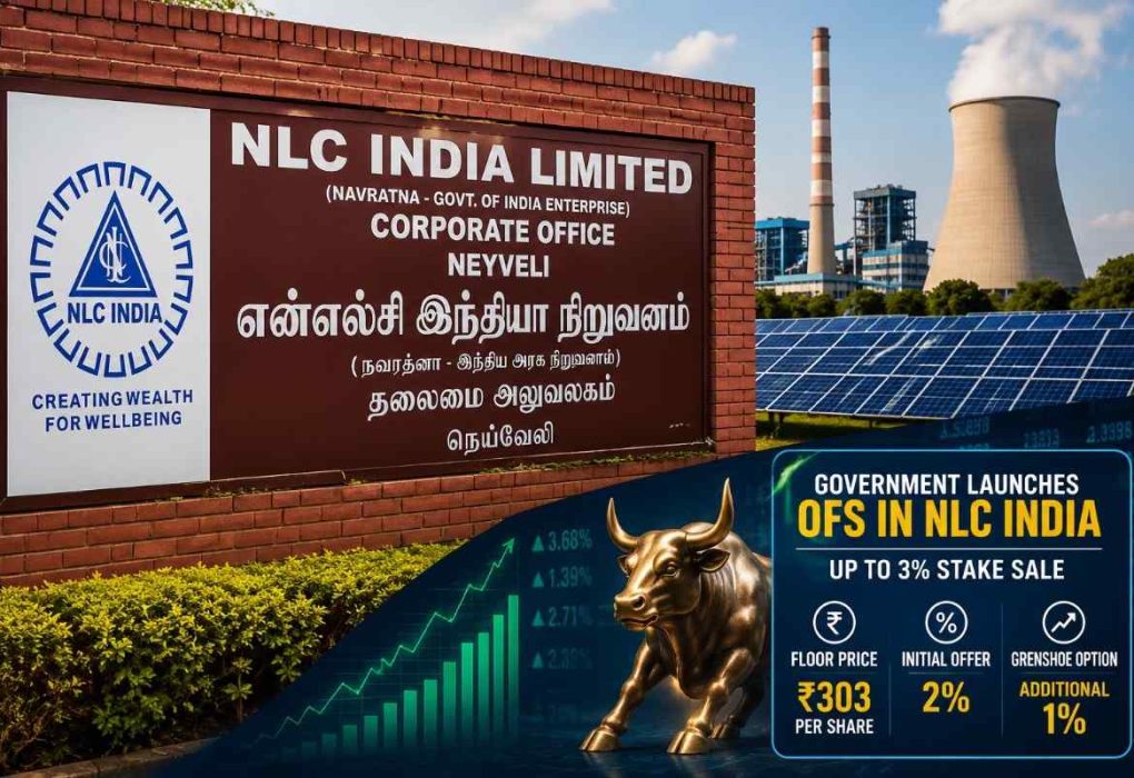 Government Launches NLC India OFS, Offers Up to 3% Stake at Discounted Price