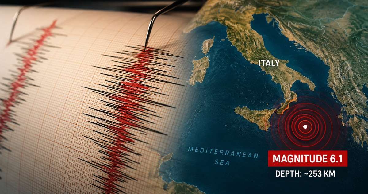 Deep Offshore Earthquake Near Southern Italy Triggers Alerts but No Immediate Reports of Major Damage